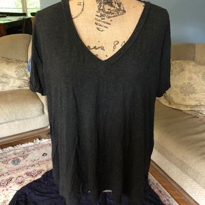 Brandy Melville Gray V-Neck